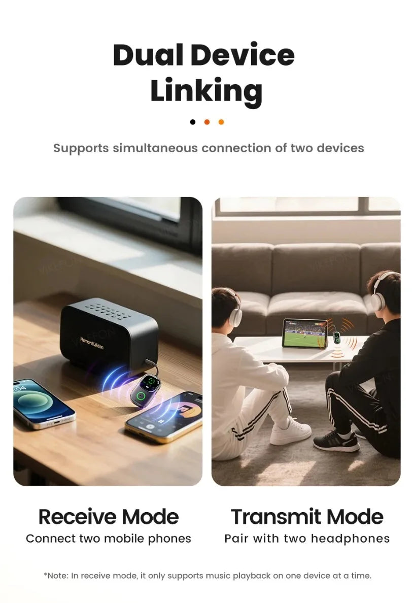 Nuevo receptor/transmisor de audio Bluetooth 5,4, adaptador Bluetooth para televisores, auriculares, coches y otros dispositivos con un conector de 3,5 MM