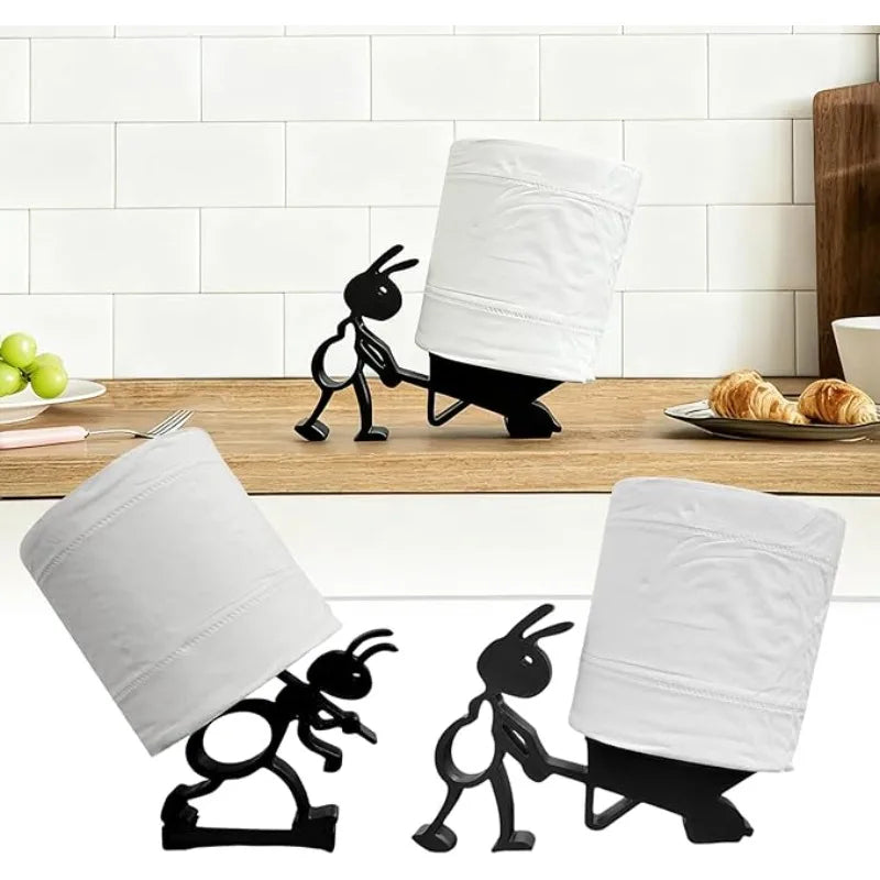 Portarrollos de Papel Higiénico con Forma de Hormiga Impreso en 3D, Bonito y Sencillo Portarrollos de Papel con Diseño de Animal