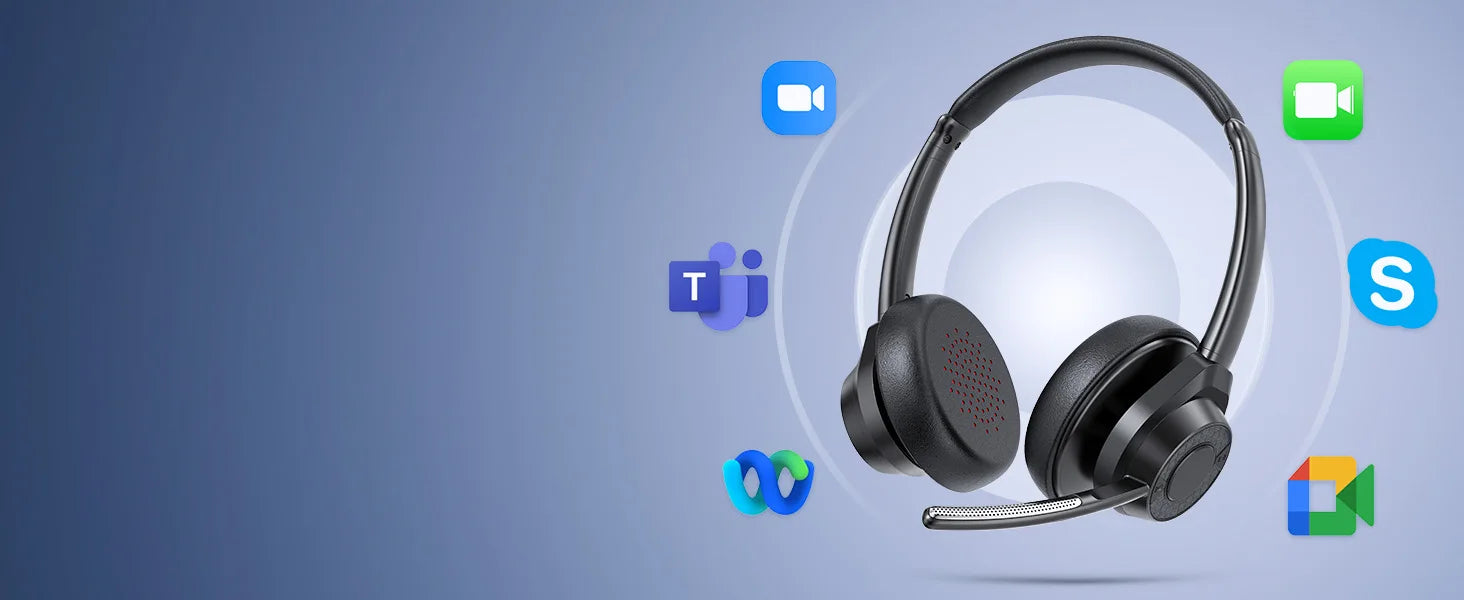 Auriculares Bluetooth 5.4 con Micrófono ENC y Conexión Multipunto