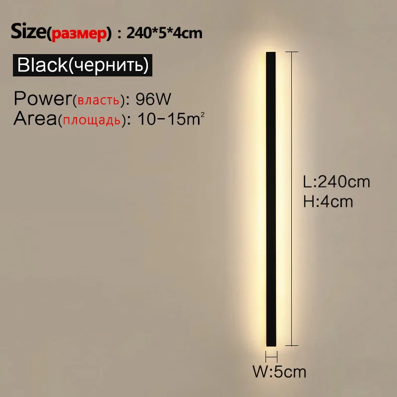 Lámpara de Pared LED IP65 Impermeable Exterior Jardín