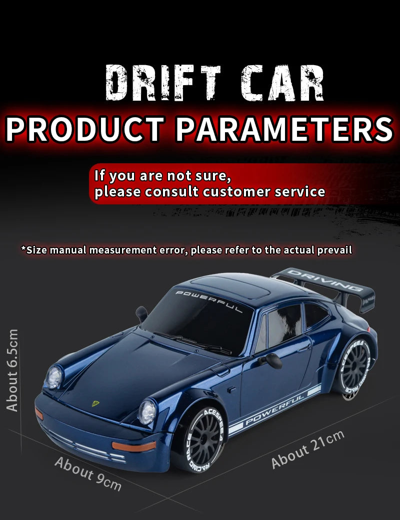 Coche RC KF27 1:20 Drift 4WD 2.4G con Luces LED