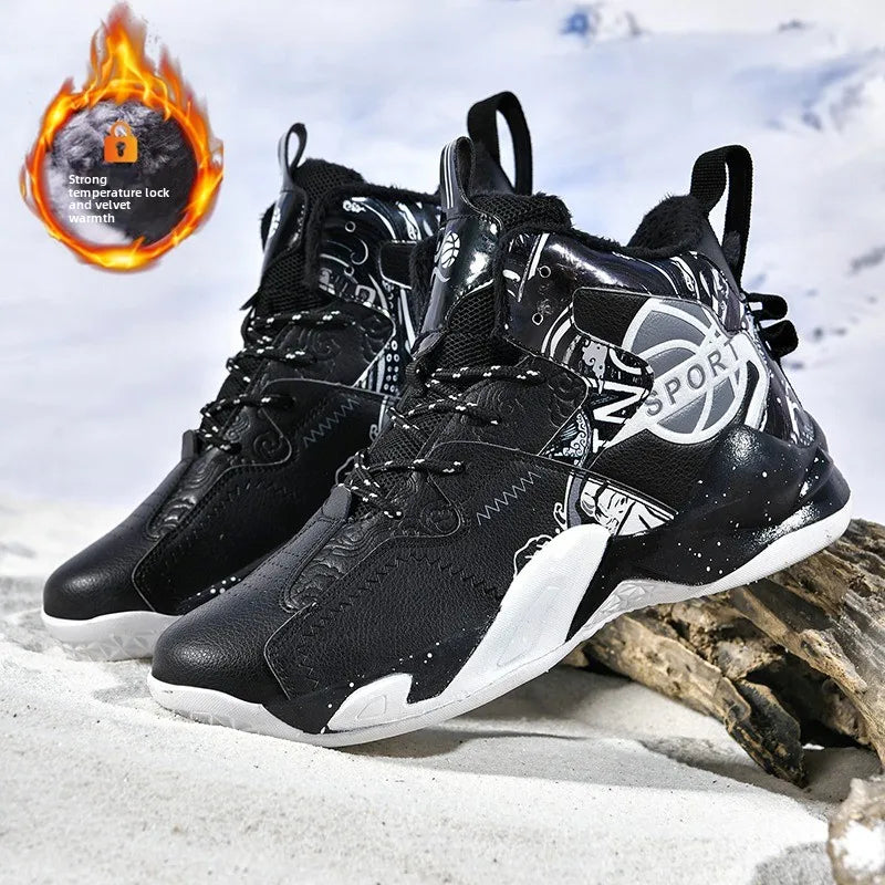 Zapatillas deportivas para hombre con forro grueso y suela de espuma ligera