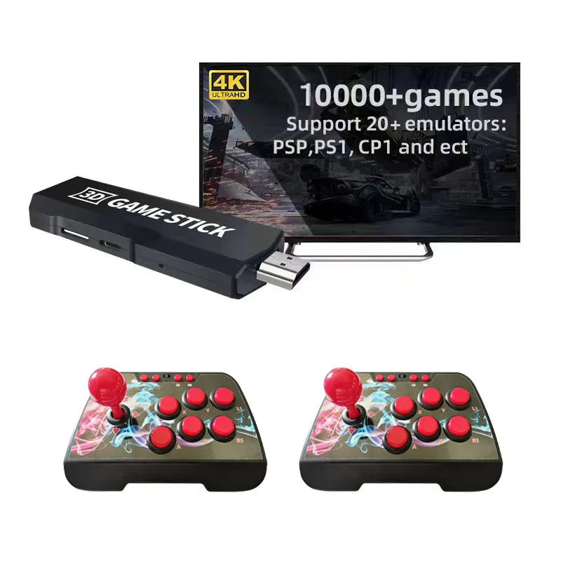 Consola de juegos X2 Ultra Home TV, más de 6000 juegos clásicos nostálgicos, controlador Dual inalámbrico de 2,4G, salida de alta definición 4K HDMI