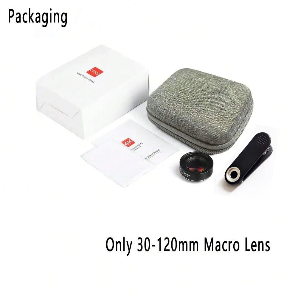 Kit de Lentes para Celular Macro 10x con Filtros CPL y Estrella