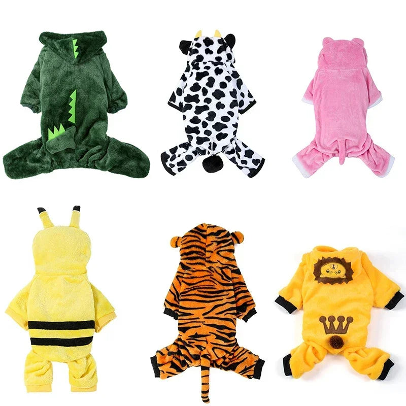 Disfraz Cosplay para Mascotas - Abrigo de Forro Polar para Perros y Gatos