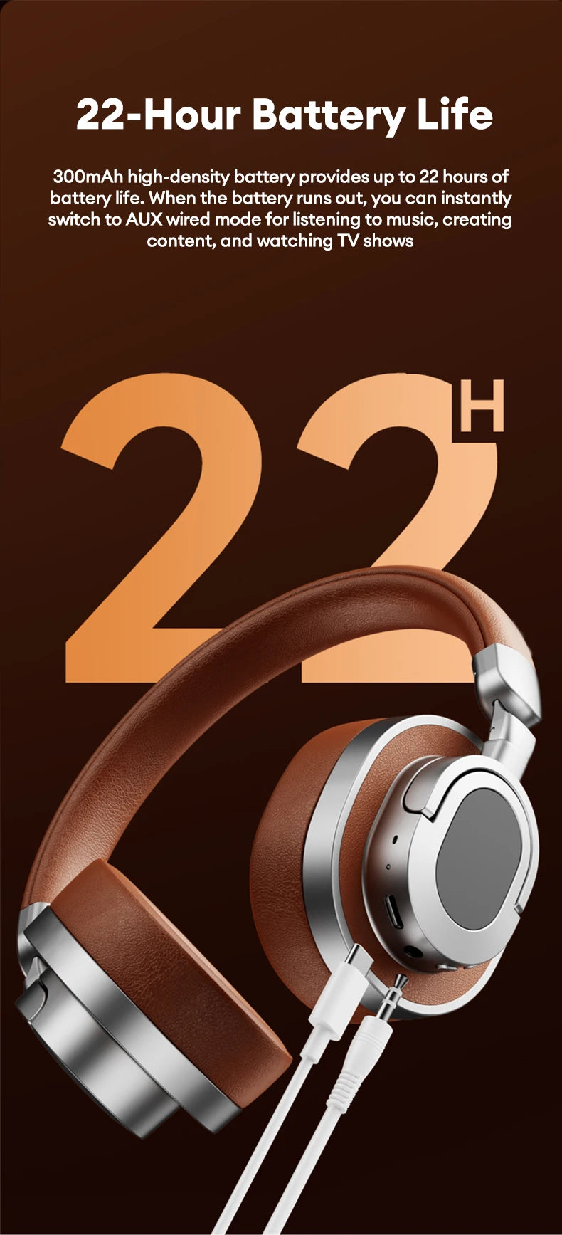 Lenovo LE602 Bluetooth 6,0 auriculares supraaurales sonido estéreo HiFi auriculares de música de moda ENC HD llamada auriculares inalámbricos con cable