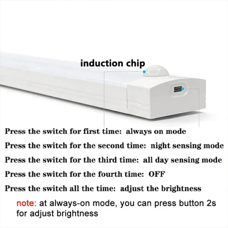 Lámpara LED con Sensor PIR para Gabinete y Escalera