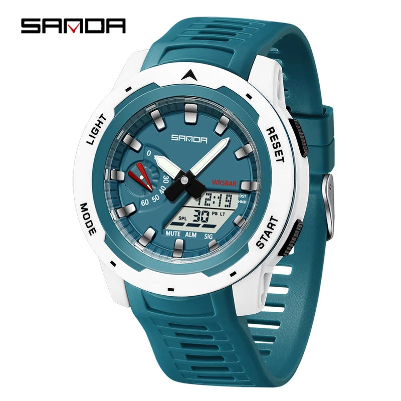 Reloj Deportivo SANDA LED Doble Pantalla para Hombre