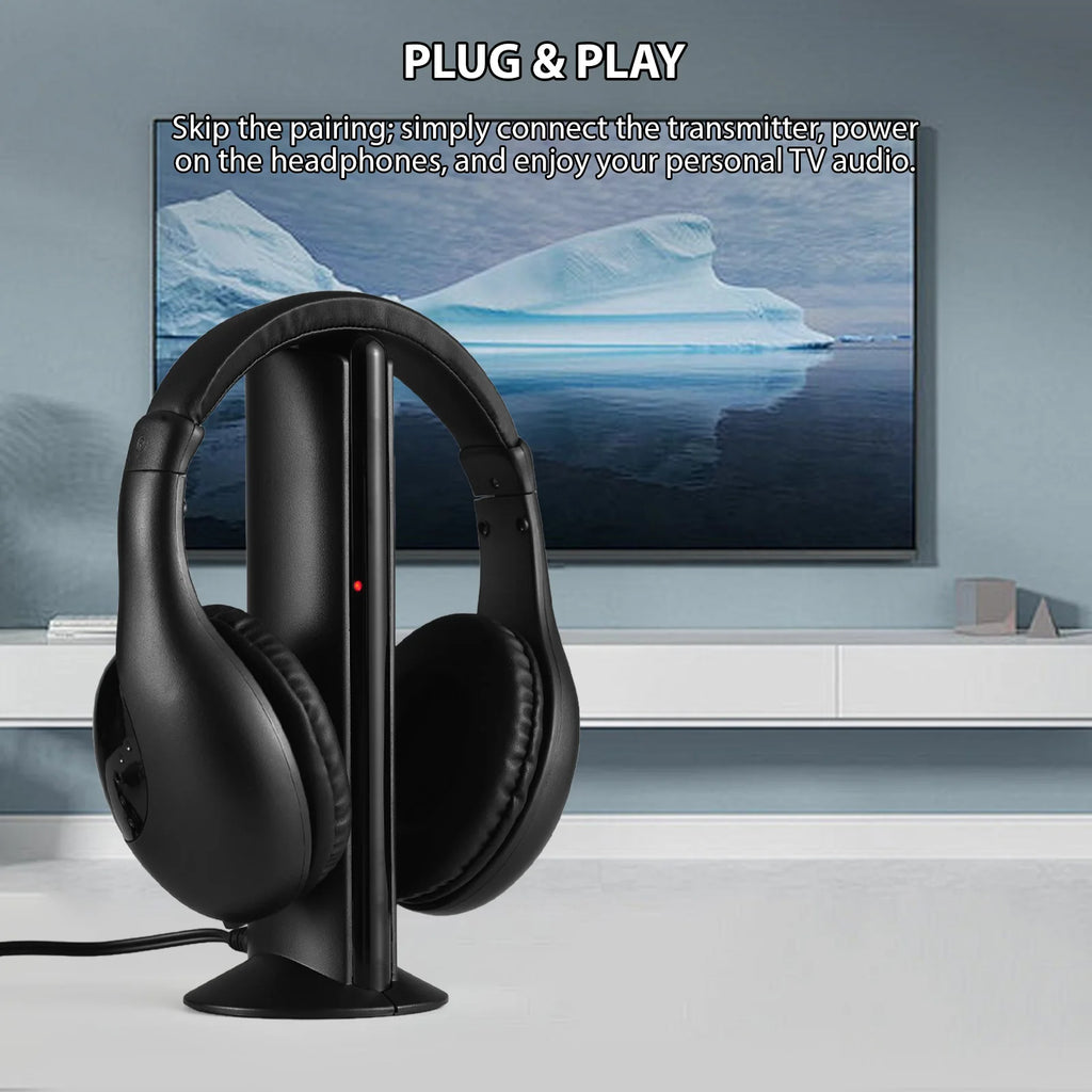 Auriculares TV Inalámbricos Transmisor 5 en 1