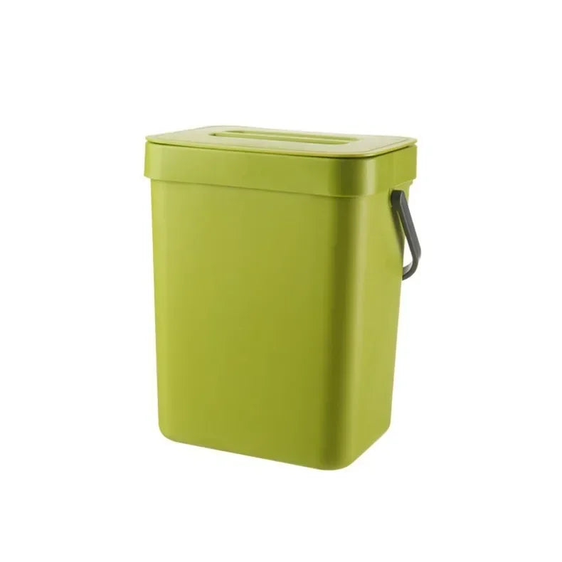 Cubo de basura colgante con tapa silenciosa de 3L a 12L para cocina y baño