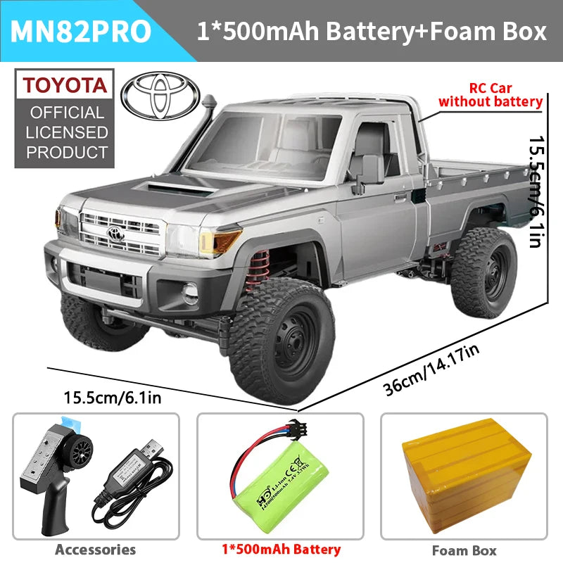 ZWN MN82 MN82S LC79 1/12 camioneta corta RC a escala completa 4WD Control remoto escalada todoterreno coche juguetes para niños regalos de navidad