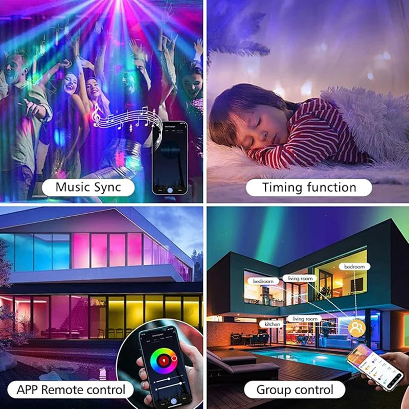 Lámpara de Pared Smart RGB Exterior Tuya Compatible Alexa