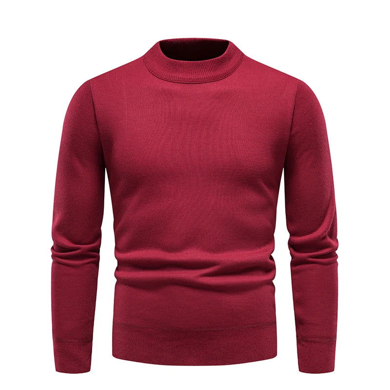 Jersey para hombre, suéter suave, camisas de terciopelo de invierno, ropa de marca, blusa fría cálida de lana tejida, camisas inferiores ajustadas