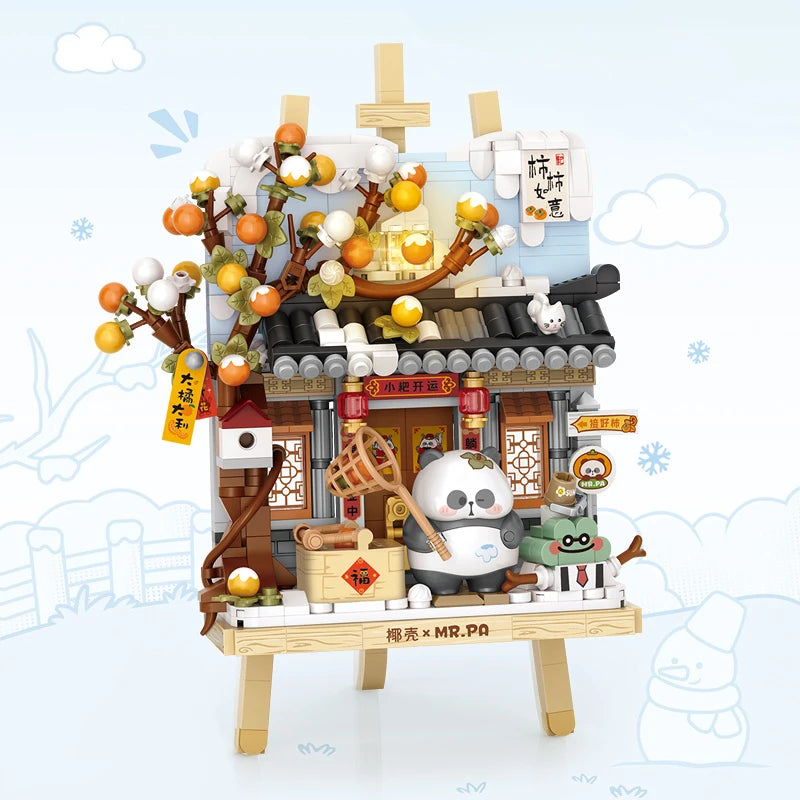 Bloques de Construcción LOZ Panda Pixel Art, Modelo MOC DIY, Mosaico Decorativo de Escritorio, Regalo Coleccionable para Adultos, Cumpleaños, Festividades