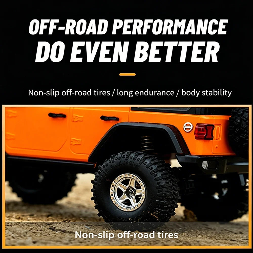Auto RC JJRC C8801 Jeep Wrangler 4WD 1:18 Control Remoto