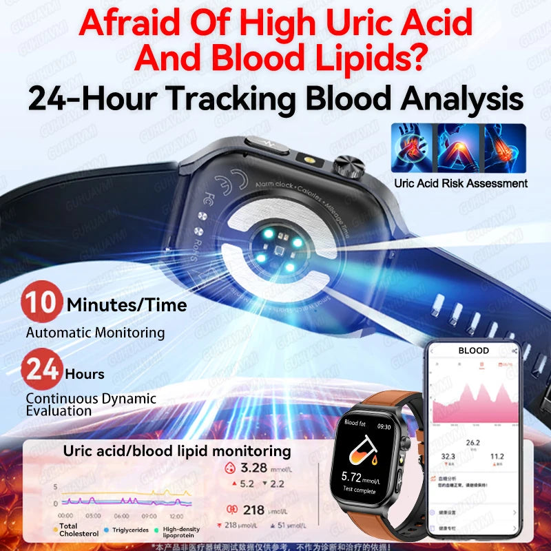 Reloj Inteligente Salud Grasa Corporal ECG