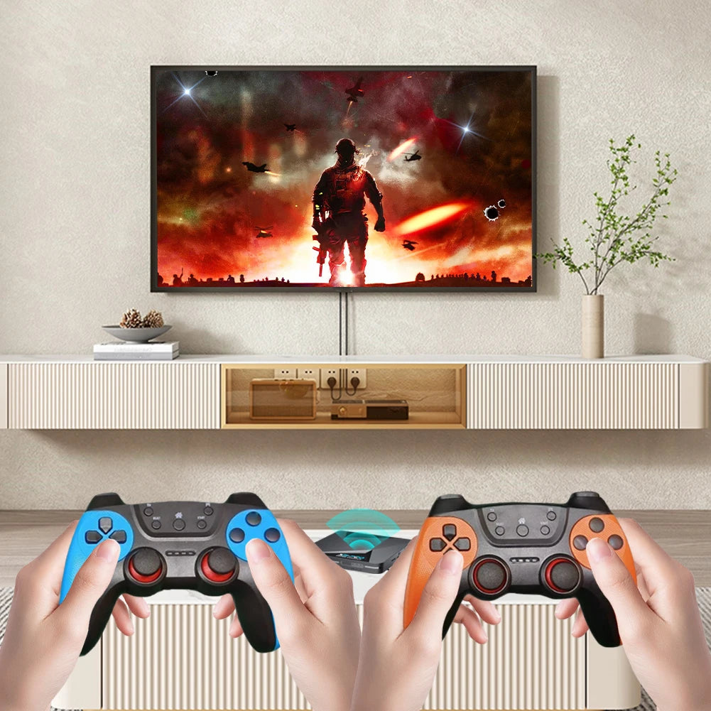 Consola de videojuegos Retro X2 Pro TV Box más de 100000 juegos con 2 Gamepads Super Console 4K 60+ emuladores de juegos para DC/Arcade/MAME/Sega