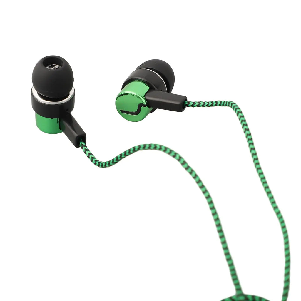 Experimente graves potentes con auriculares internos con cable, auriculares estéreo de 3,5 mm para dispositivos móviles, diseño con aislamiento de ruido