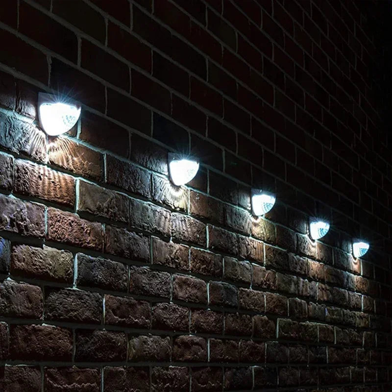 Lámparas Solares LED para Jardín y Valla x6 Impermeables