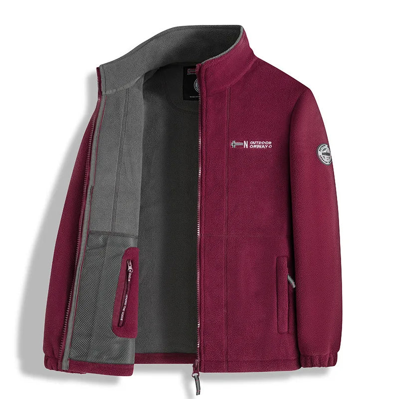 Chaqueta Polar de Invierno para Hombre con Cierre