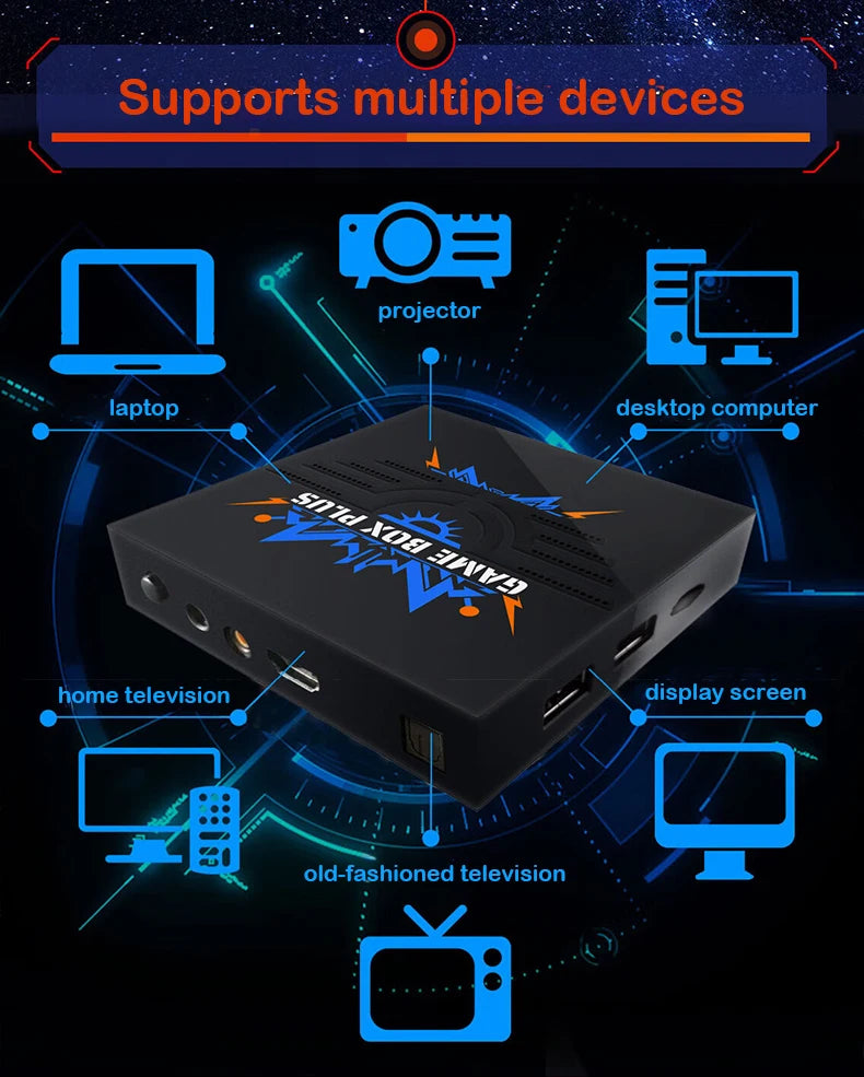Coopreme X6 plus Home Arcade Game Box 64G con salida HD Joystick dual Más de 10000 PSP Juegos de lucha integrados para entretenimiento