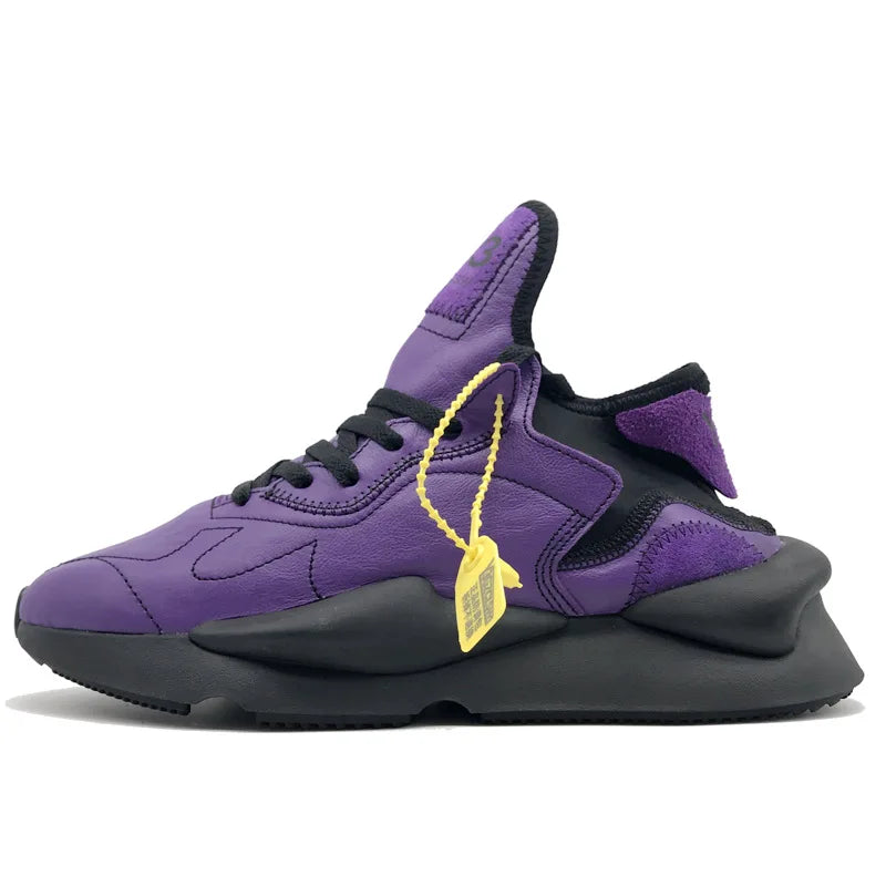 Zapatillas de Deporte con Suela Gruesa para Hombre y Mujer, Estilo Dad Shoes, Color Morado Intenso Black Knight, de Moda, de Caña Alta