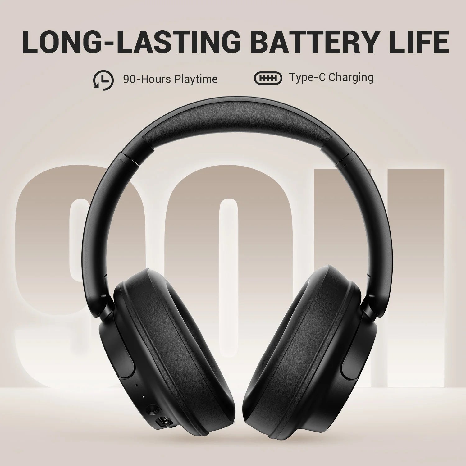 Oneodio Auriculares Bluetooth 5.3 Plegables 90H