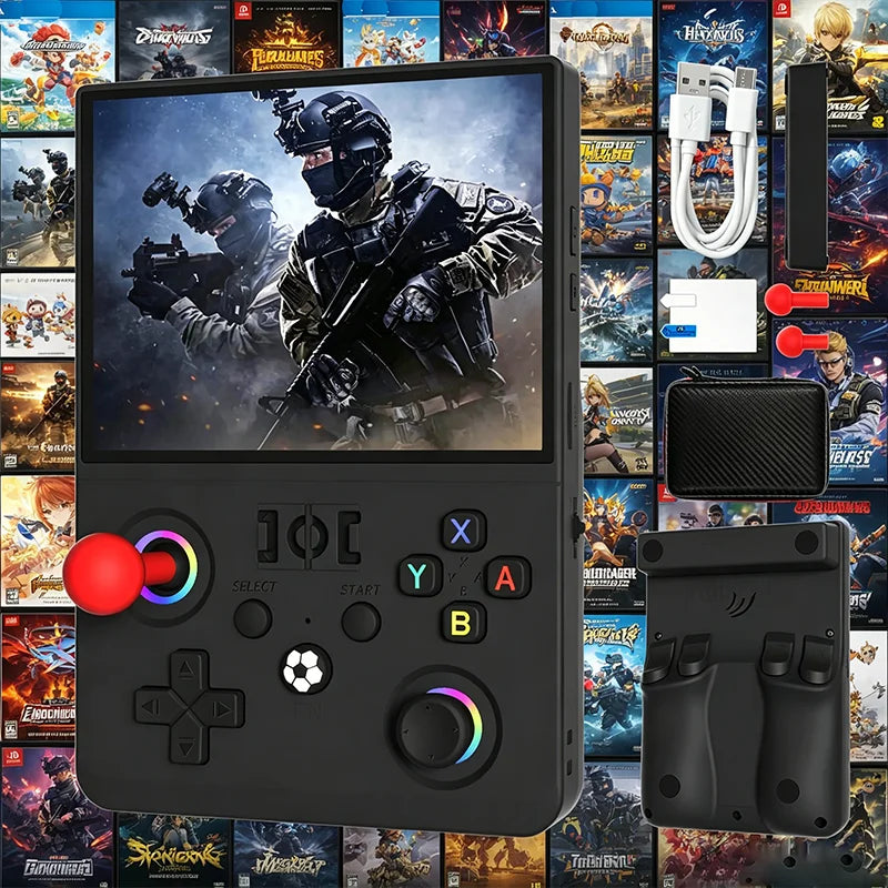 Consola de Juegos Retro R36MAX2, Pantalla HD 4.5 Pulgadas 1024x768, 128GB