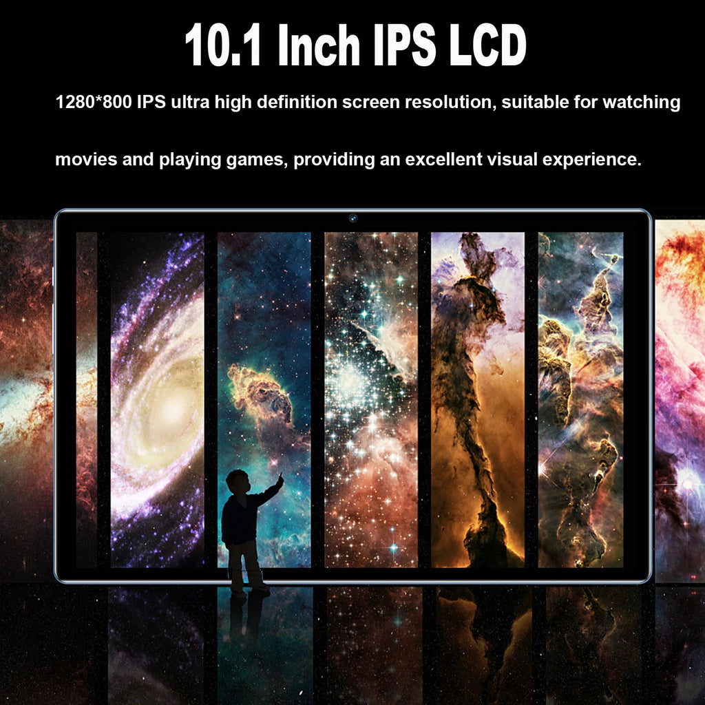 Nueva tableta Pc Android de 10,1 pulgadas Google Play Octa Core cámaras duales Dual SIM 3G tabletas de llamadas telefónicas Bluetooth Wifi 4GB + 64GB ROM