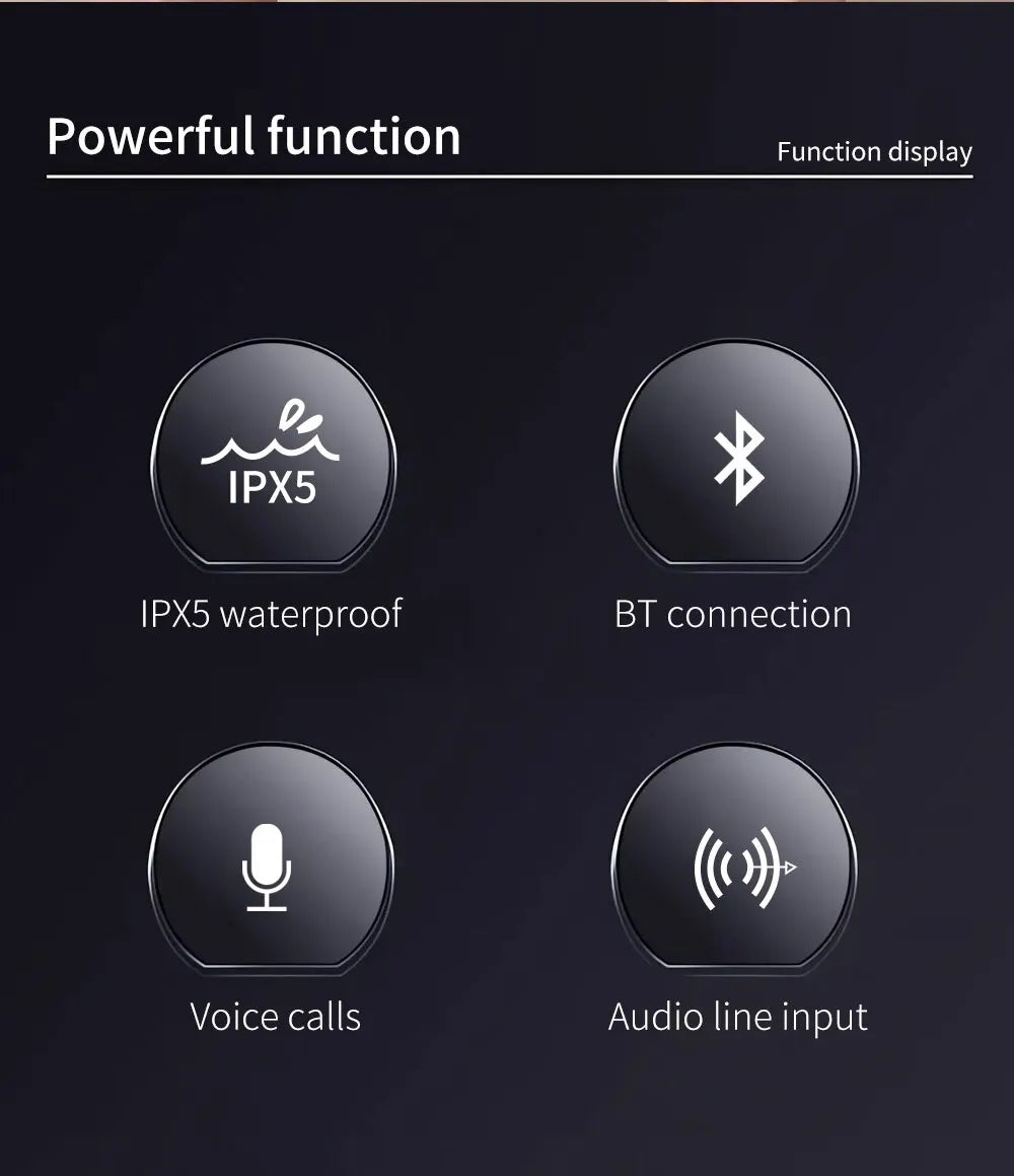 Altavoz T & G portátil Mini barra de sonido inalámbrica Bluetooth 5,0 altavoz HIFI para interiores y exteriores soporte tarjeta TF Radio FM resistente al agua
