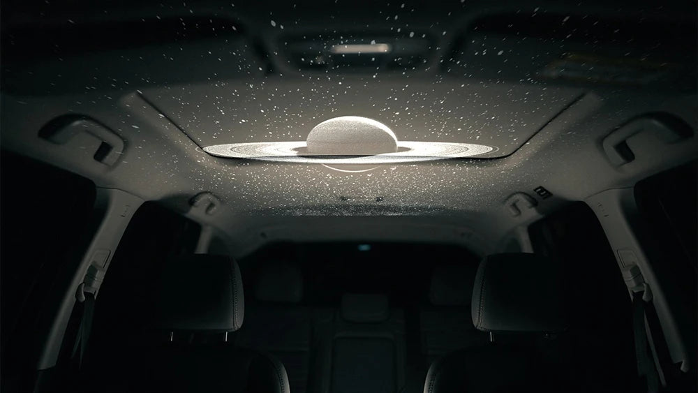 Luz Proyectora Ambiental USB para Auto, Luz Interior LED con Efecto de Cielo Estrellado, Decoración Romántica para Fiestas, Luz de Galaxia Saturno