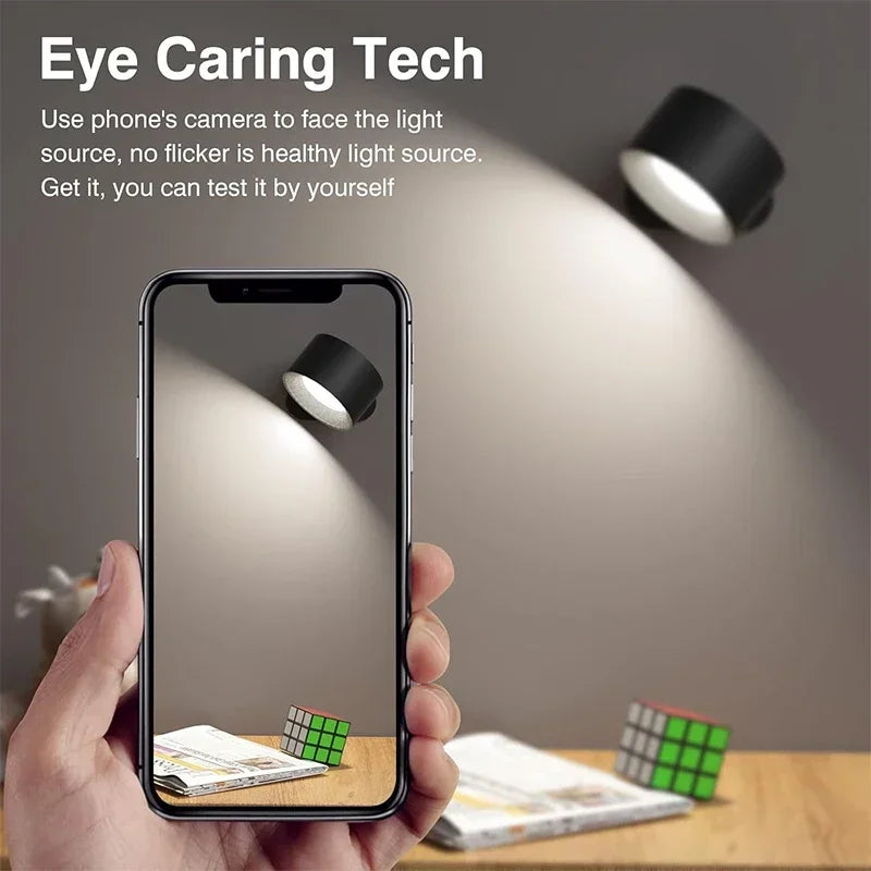 Aplique de Pared LED Recargable con 3 Niveles de Brillo