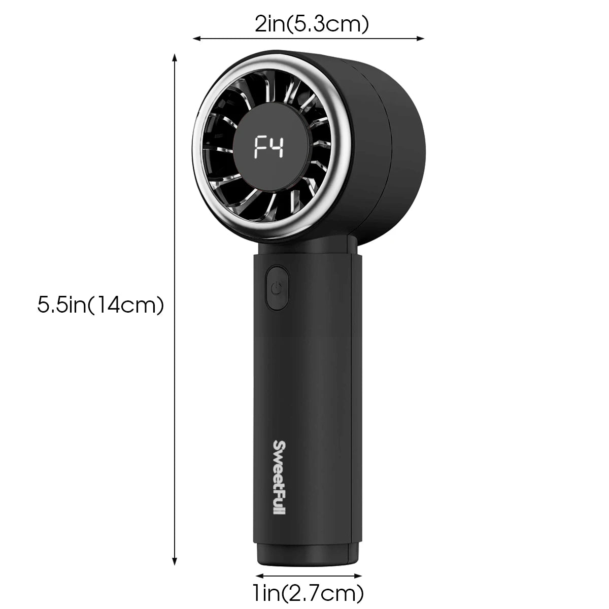 Ventilador de Mano Recargable 2000mAh con 5 Velocidades