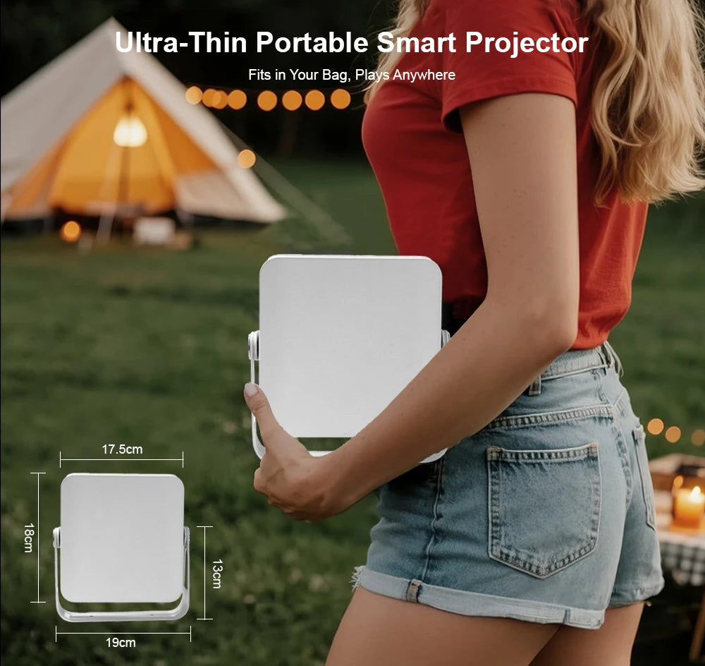 Proyector Mini Portátil Touyinger L9W Ultra Android Edition 1000ANSI Full HD con PTZ para Cine en Casa Inteligente