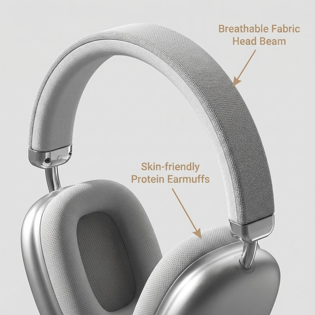 Auriculares Diadema de Tela HiFi Cancelación Ruido