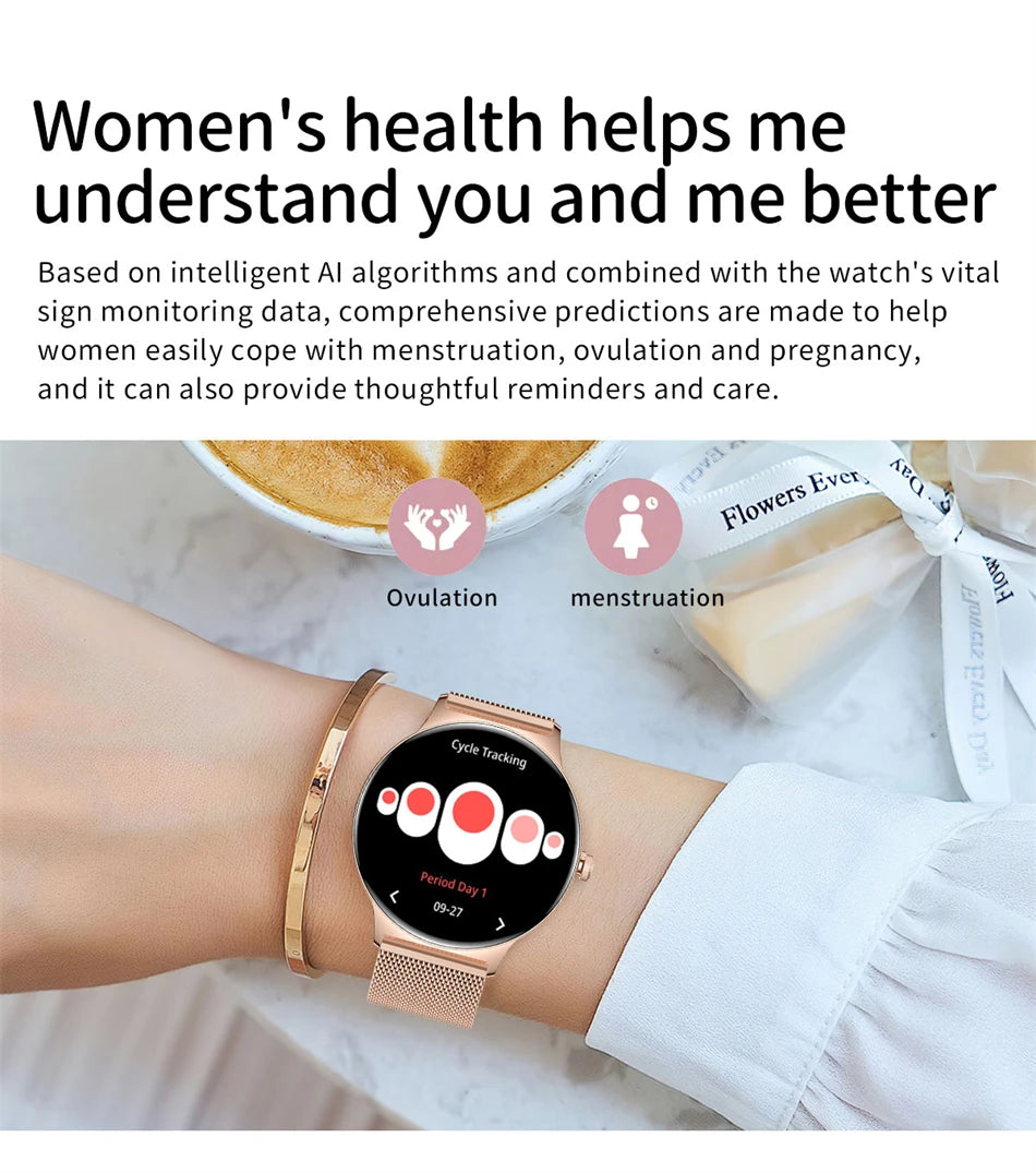 Reloj Inteligente LIGE AMOLED con Monitor Menstrual