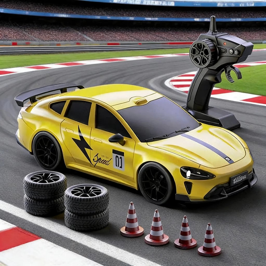 Coche de Carreras a Control Remoto 1:24, 4WD, Alta Velocidad, Juguete para Niños