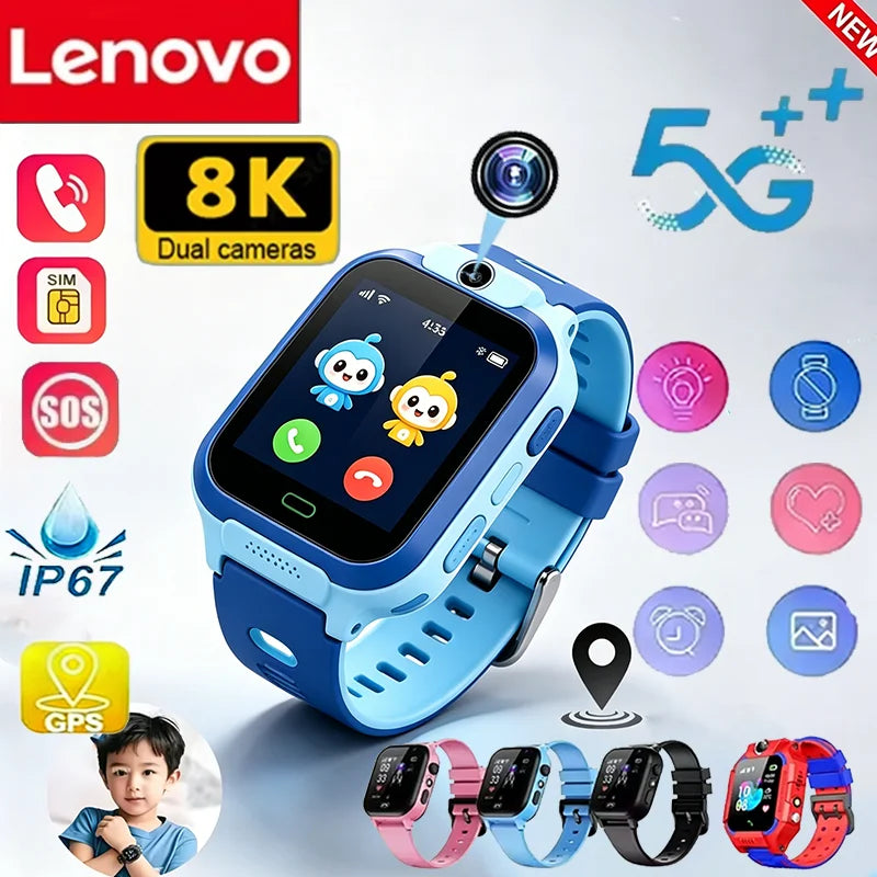 Reloj Inteligente 5G para Niños con GPS, Cámara y SOS