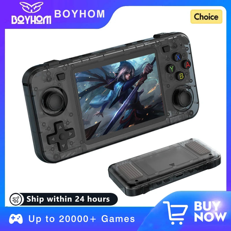 Consola de Videojuegos Retro R36H, Pantalla IPS 3.5 Pulgadas, Sistema Linux