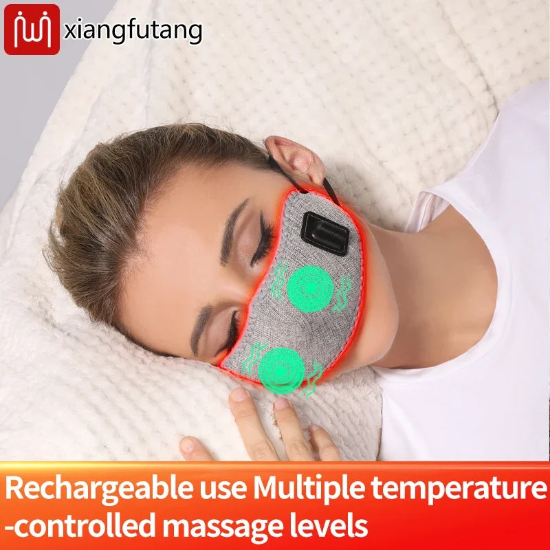 Masajeador Nasal Portátil Eléctrico Mascarilla de Calentamiento Rápido Alivia Malestar Nasal Ligero y Compacto Ideal para Hogar y Viajes