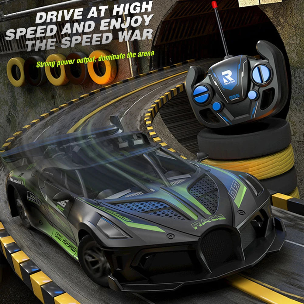 Auto RC Deportivo de Alta Velocidad con Control Remoto para Niños