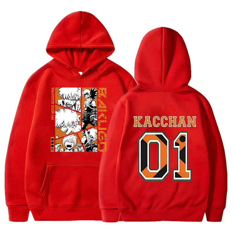 Buzo con Capucha Anime Bakugou Katsuki - Estampado Unisex