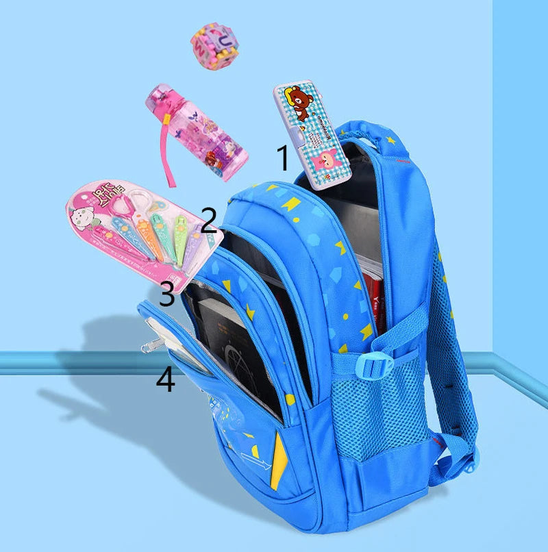 Mochila Escolar con Patrón Geométrico para Adolescentes