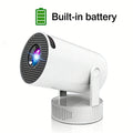 Proyector Salange 8K HY300 Pro Max con batería incorporada 1280*720P Android 14 8000 lúmenes Wifi6 BT5.4 wifi Proyector portátil para exteriores