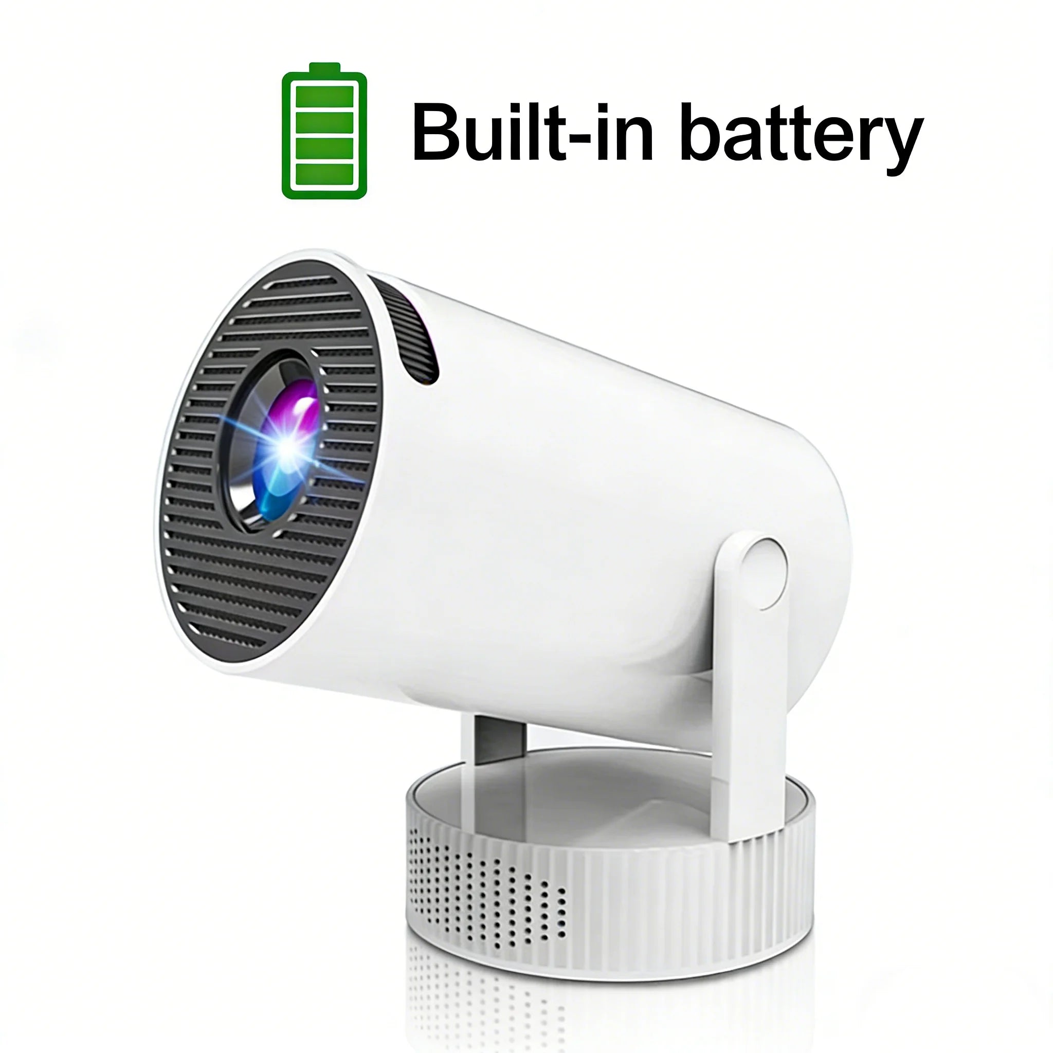 Proyector Salange 8K HY300 Pro Max con batería incorporada 1280*720P Android 14 8000 lúmenes Wifi6 BT5.4 wifi Proyector portátil para exteriores