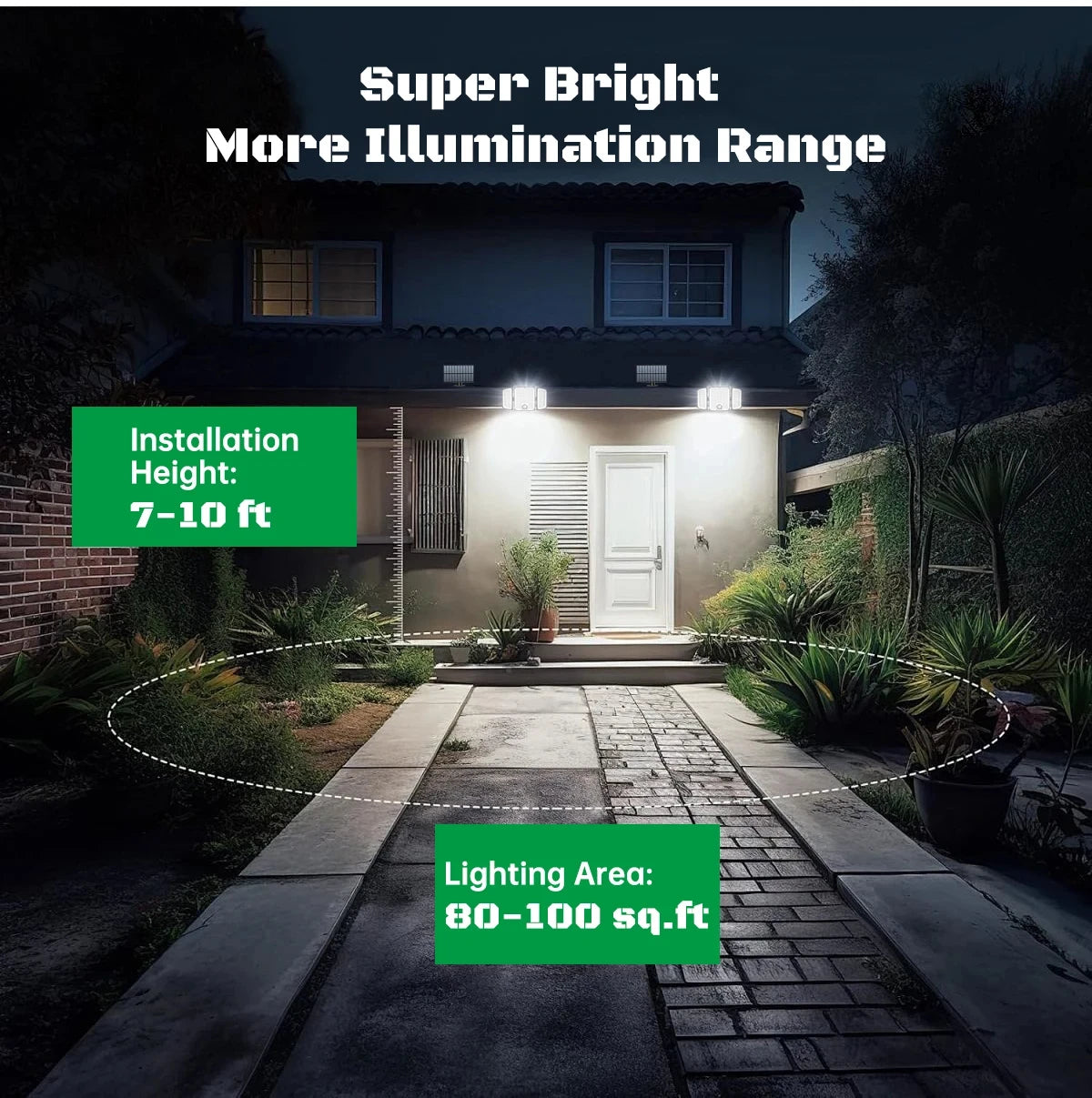 Luz Solar LED 278 Cuentas para Jardín con 3 Modos y Mando