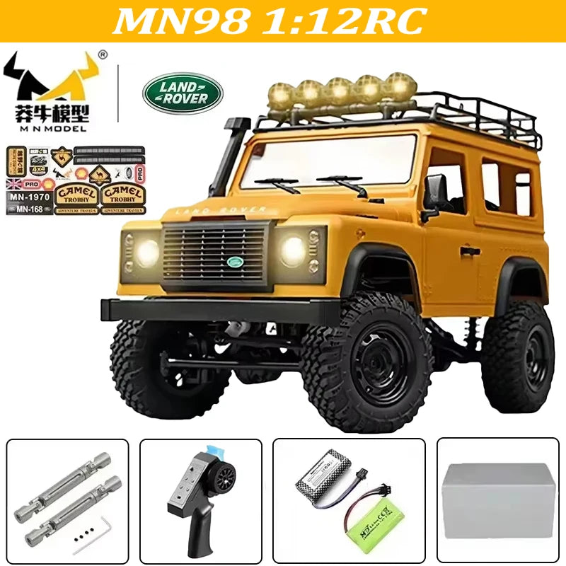 MN82 MN82S Toyota Rc 4x4 Rc CAR 2,4g 1/12 escala completa todoterreno Control remoto coche trepador de control remoto coche de juguete para regalo