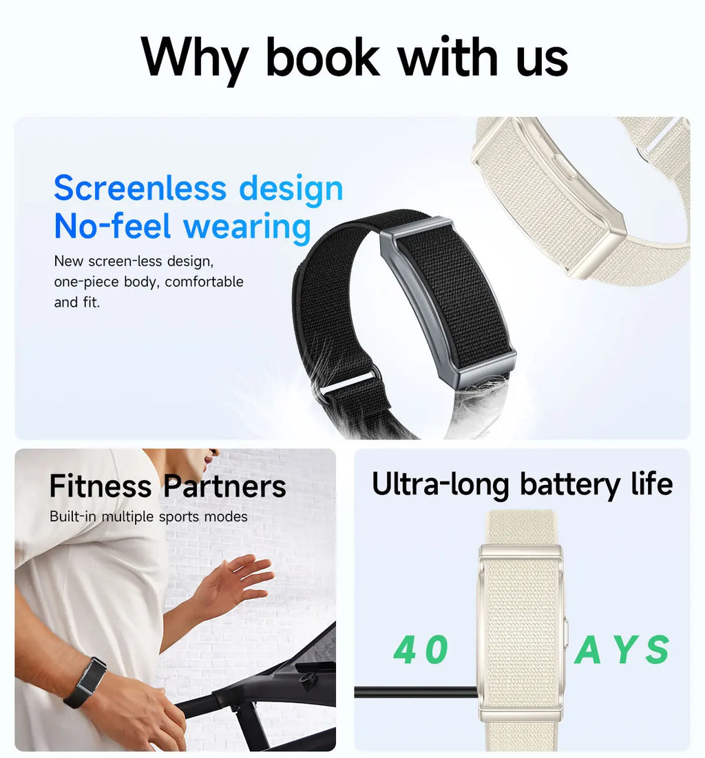 LIGE Reloj Inteligente sin Pantalla IP68