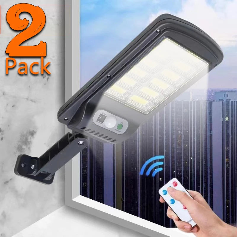 Luz Solar de Pared con Control Remoto para Exterior