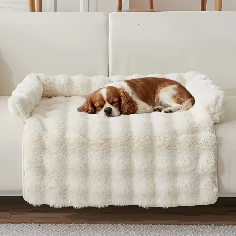 Cama de Felpa de Lujo para Mascotas – Piel Sintética Suave